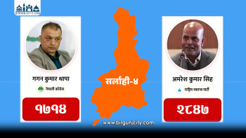 सर्लाही–४ मा रास्वपाका डा. अमरेशकुमार सिंहको अग्रता कायमै