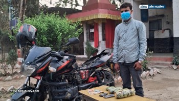 बारा प्रहरीद्वारा अफिमसहित एकजना पक्राउ, २ किलो ९९ ग्राम लागू औषध बरामद