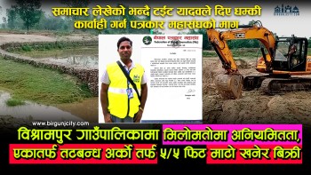 अनियमितता बारे समाचार प्रसारणपछि पत्रकार राजु बैठालाई धम्की : पत्रकार महासंघद्वारा ध्यानाकर्षण