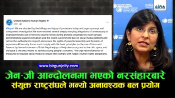 जेन–जी आन्दोलनमा भएको नरसंहारबारे संयुक्त राष्ट्रसंघले भने अनावश्यक बल प्रयोग ! (विस्तृत भिडियाे सहित)