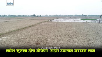 मधेस प्रदेश सुक्खाग्रस्त क्षेत्र घोषणा, किसानका लागि विशेष राहत प्याकेजको माग