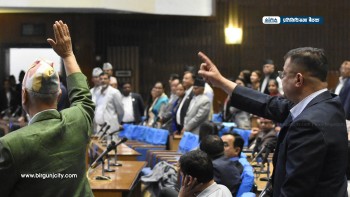 सत्तापक्ष र प्रतिपक्षका सांसदहरुको बाझाबाझका कारण १५ मिनेट सर्यो प्रतिनिधिसभा बैठक