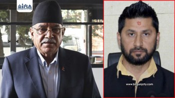 रवि लामिछानेसँग भेट गर्न प्रचण्ड नख्खु कारागार जाँदै