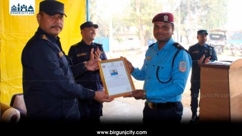 बारामा प्रहरी सहायक निरीक्षक विजयकुमार महतो माघ महिनाको उत्कृष्ट प्रहरी घोषित