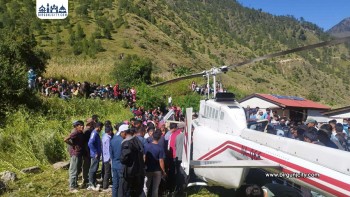 हुम्लाको चंखेली गाउँपालिकामा जीप दुर्घटना : नौ जनाको नेपाली सेनाको हेलिकप्टरमार्फत उद्धार, घाइतेहरूको अवस्था गम्भीर