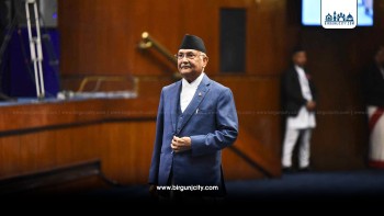 शीर्ष नेताहरूको अनुपस्थितिका कारण प्रधानमन्त्री ओलीको संसद सम्बोधन स्थगित