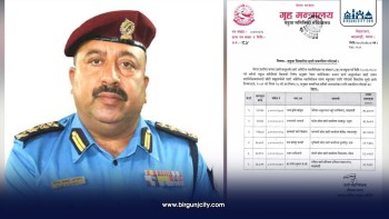 मधेश प्रहरी प्रमुख आचार्य सहित ६ जना एआईजीमा बढुवा सिफारिश