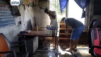 महोत्तरीको जलेश्वर ट्राफिक प्रहरी चौकीमा आगजनी