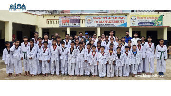 वीरगञ्जमा बिरगंज तेक्वान्दो डोजाङ को बेल्ट ग्रेडिङ परीक्षा सम्पन्न विद्यार्थीहरूको उत्साहपूर्ण बेल्ट ग्रेडिङ