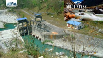 जलविद्युत् आयोजनाबाट पानी नछाड्दा मोदीखोला सङ्कटमा