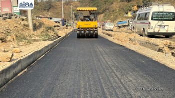 नागढुंगा–नौबिसे सडक खण्डमा कालोपत्रे र स्तरोन्नति कार्य सुरु